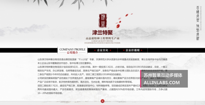 企业概况UI设计