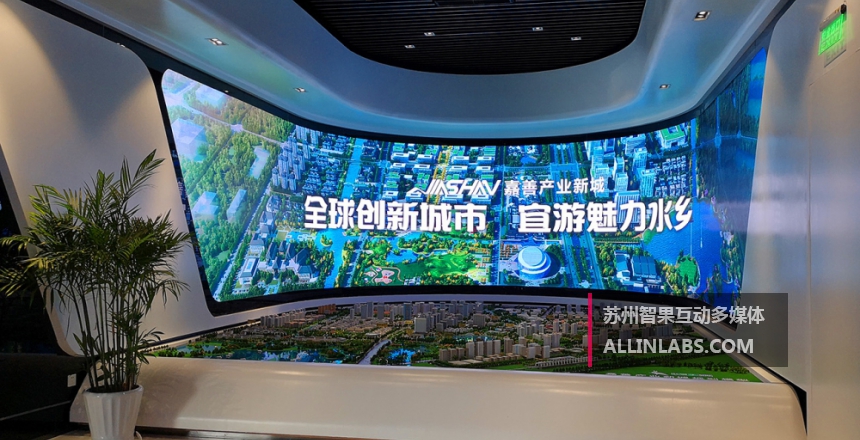 嘉善产业新城规划沙盘互动